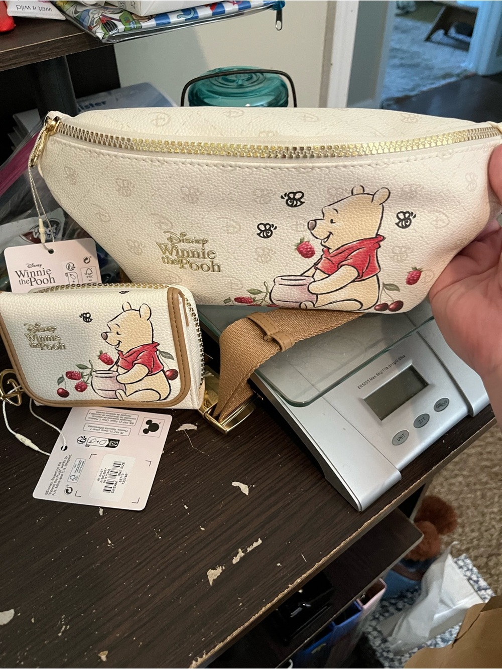 Disney Cream Winnie the Pooh Belt Bag with Coin Pouch
